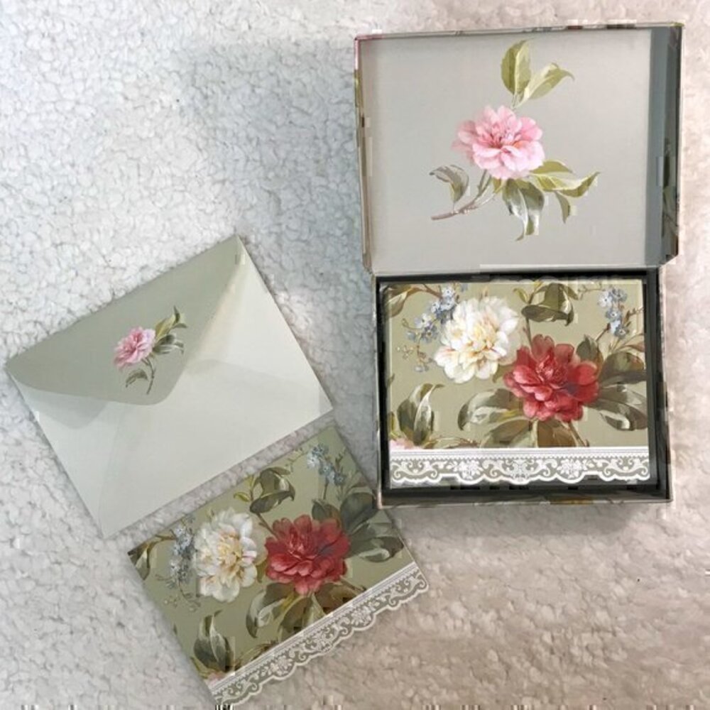 Carol Wilson Fine Arts Embossed, Blank Notecards - Set of 15